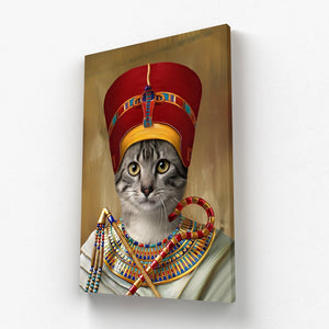 The Egyptian Queen: Custom Pet Canvas - Paw & Glory - Dog Portraits - Pet Portraits