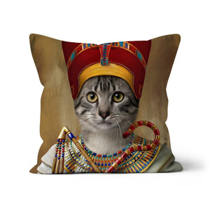 The Egyptian Queen: Custom Pet Pillow - Paw & Glory - Dog Portraits - Pet Portraits