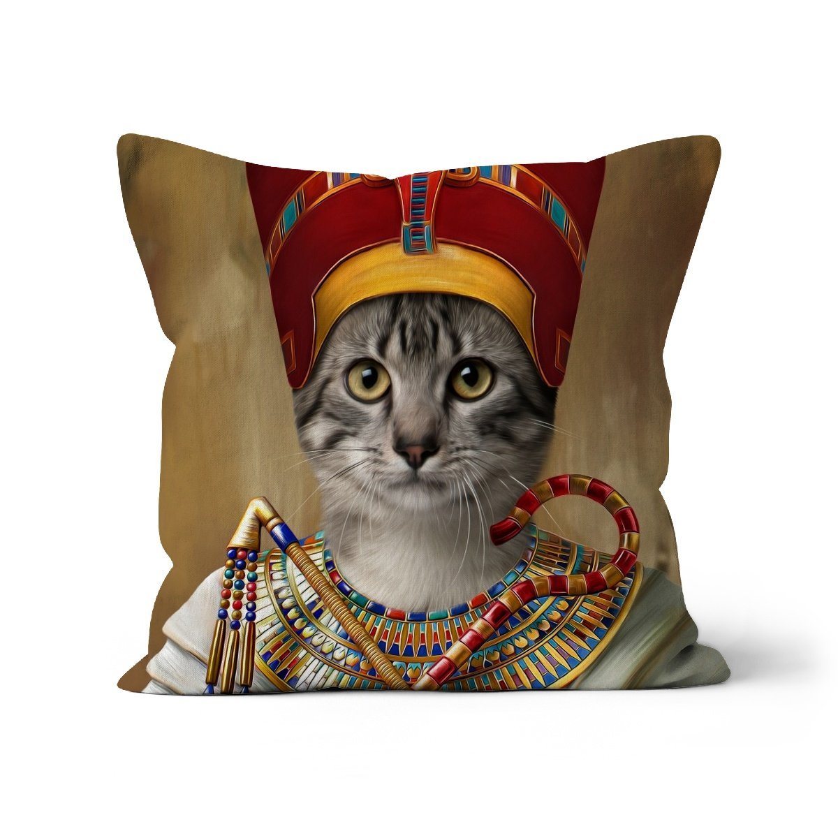 The Egyptian Queen: Custom Pet Pillow - Paw & Glory - Dog Portraits - Pet Portraits