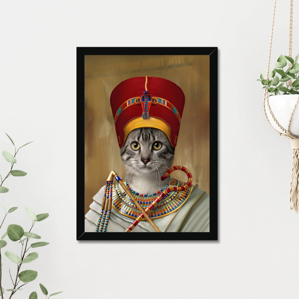 The Egyptian Queen: Custom Pet Portrait - Paw & Glory - Dog Portraits - Pet Portraits