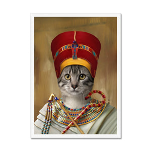 The Egyptian Queen: Custom Pet Portrait - Paw & Glory - Dog Portraits - Pet Portraits