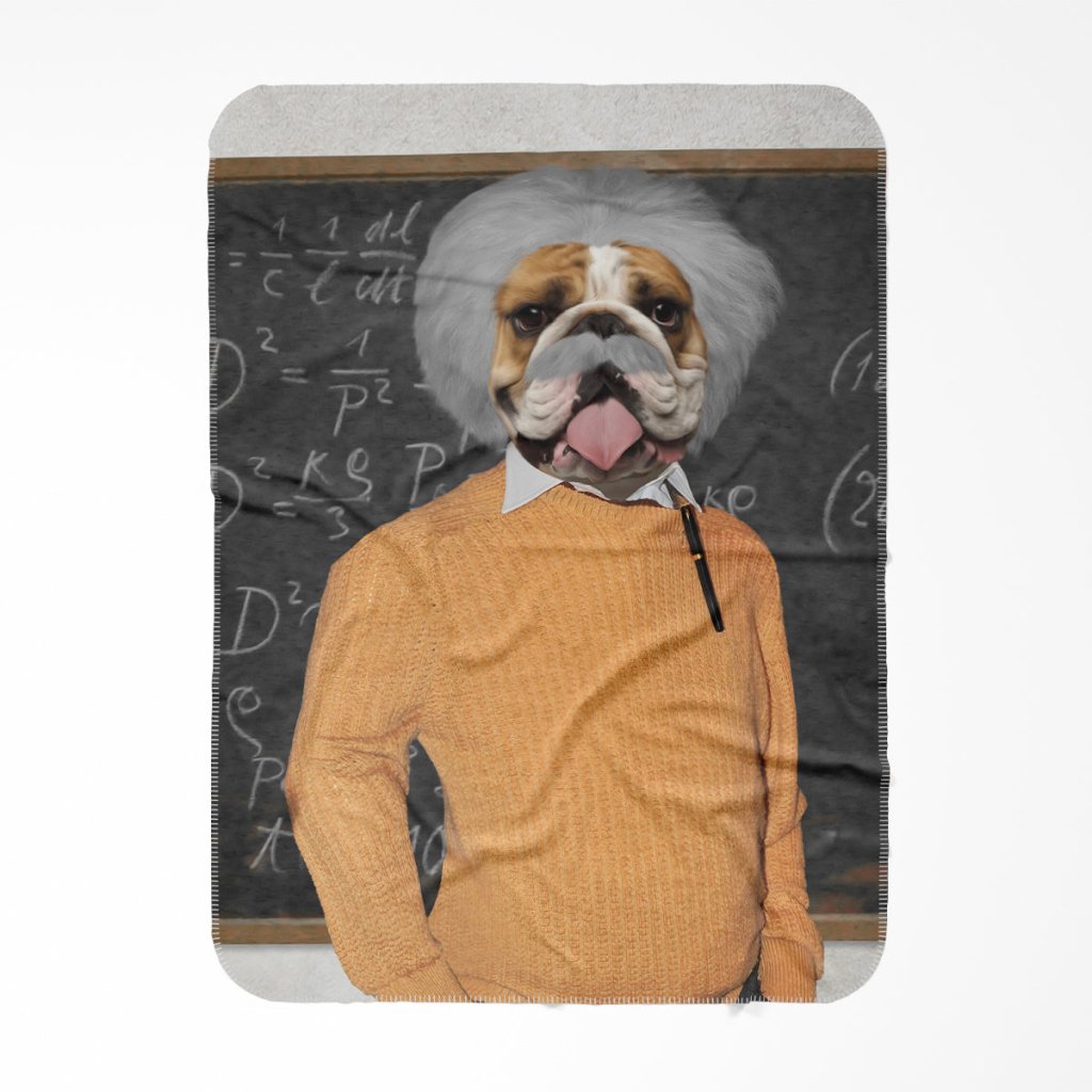 The Einstein: Custom Pet Blanket - Paw & Glory - Dog Portraits - Pet Portraits