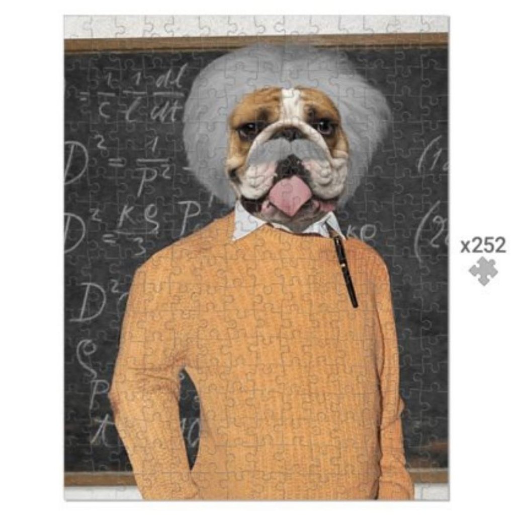 The Einstein: Custom Pet Puzzle - Paw & Glory - Dog Portraits - Pet Portraits