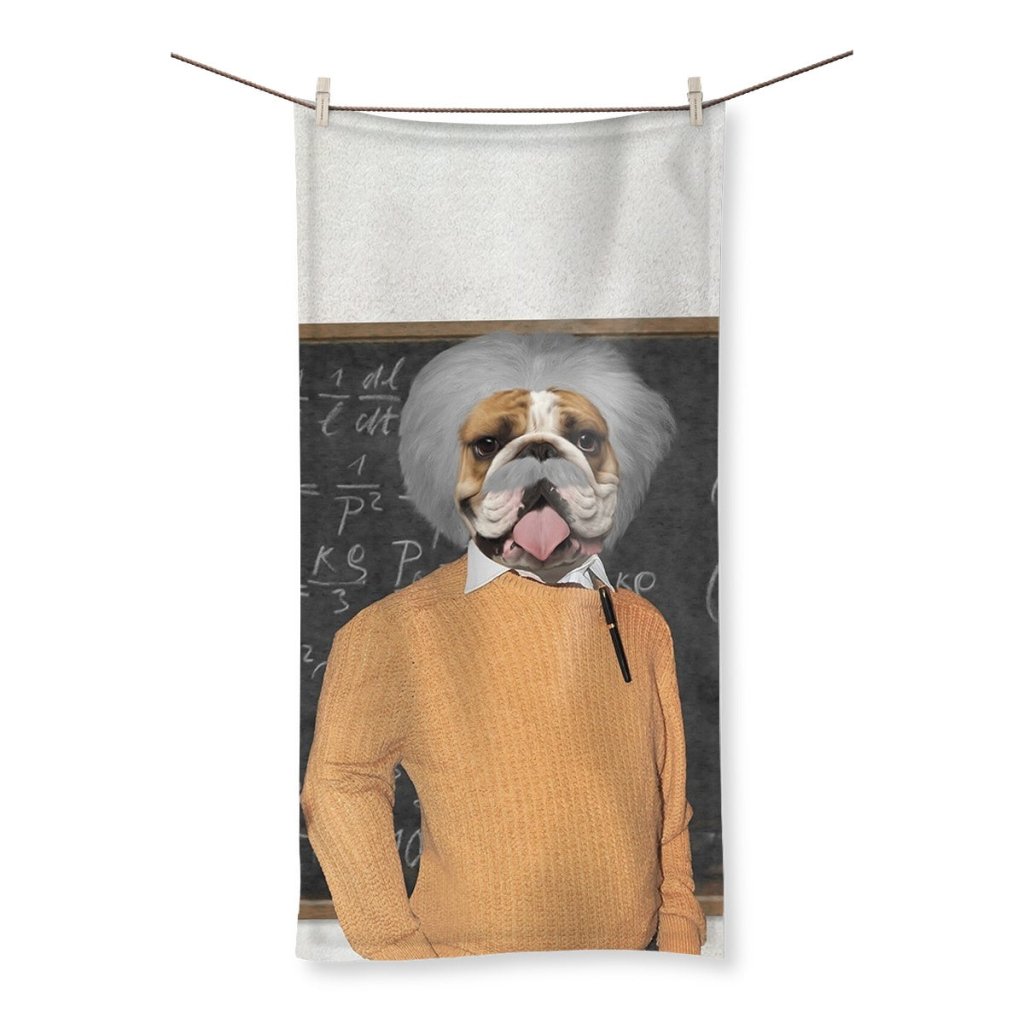 The Einstein: Custom Pet Towel - Paw & Glory - Dog Portraits - Pet Portraits