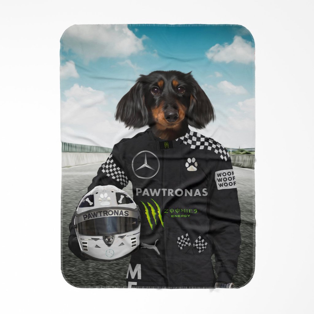 The Elite Driver (Mercedes Inspired): Custom Pet Blanket - Paw & Glory - Dog Portraits - Pet Portraits