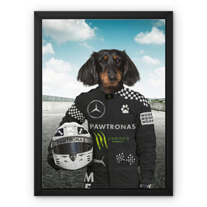 The Elite Driver (Mercedes Inspired): Custom Pet Canvas - Paw & Glory - Dog Portraits - Pet Portraits