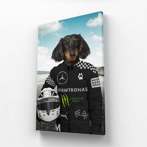 The Elite Driver (Mercedes Inspired): Custom Pet Canvas - Paw & Glory - Dog Portraits - Pet Portraits