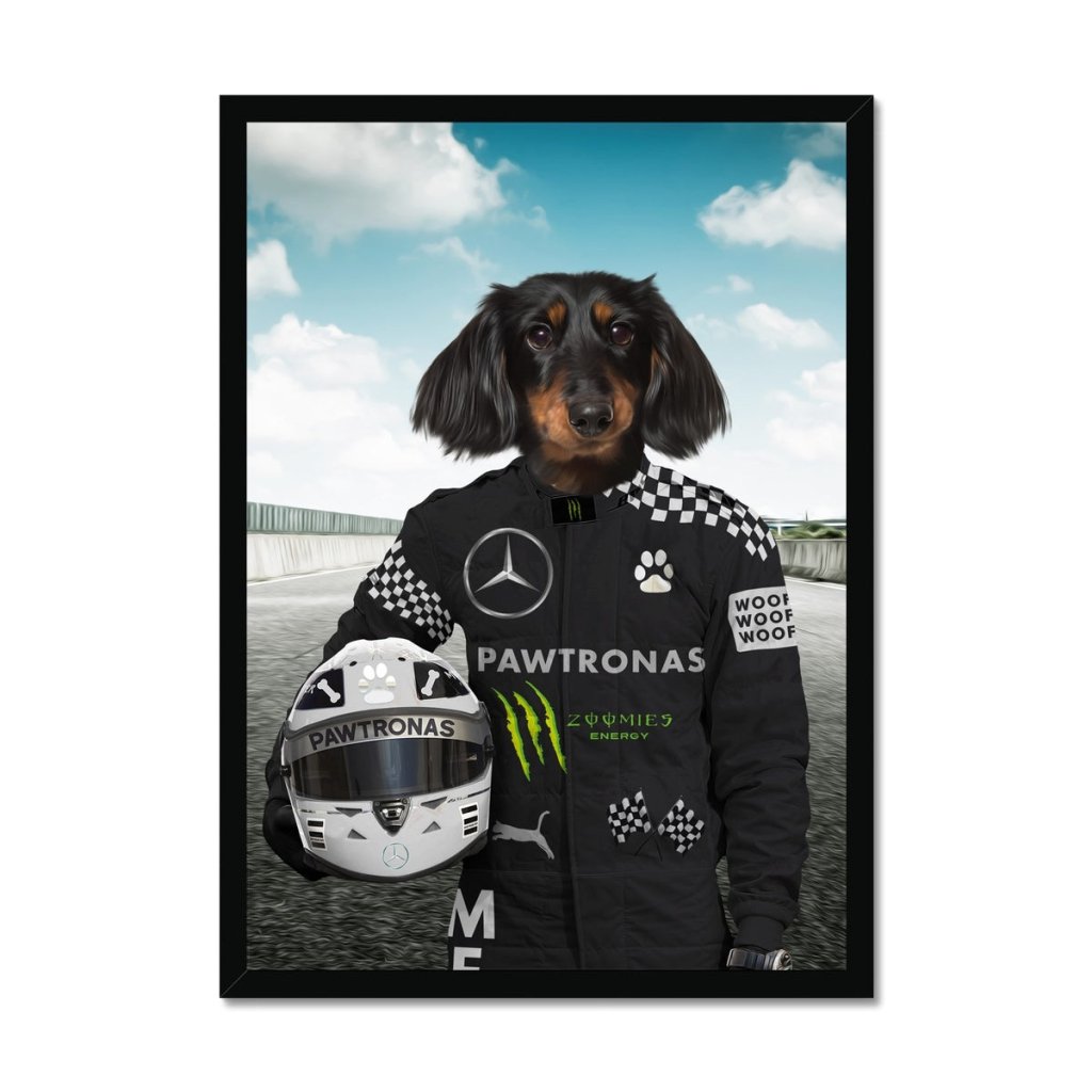 The Elite Driver (Mercedes Inspired): Custom Pet Portrait - Paw & Glory - Dog Portraits - Pet Portraits