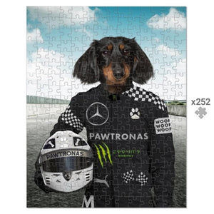 The Elite Driver (Mercedes Inspired): Custom Pet Puzzle - Paw & Glory - Dog Portraits - Pet Portraits