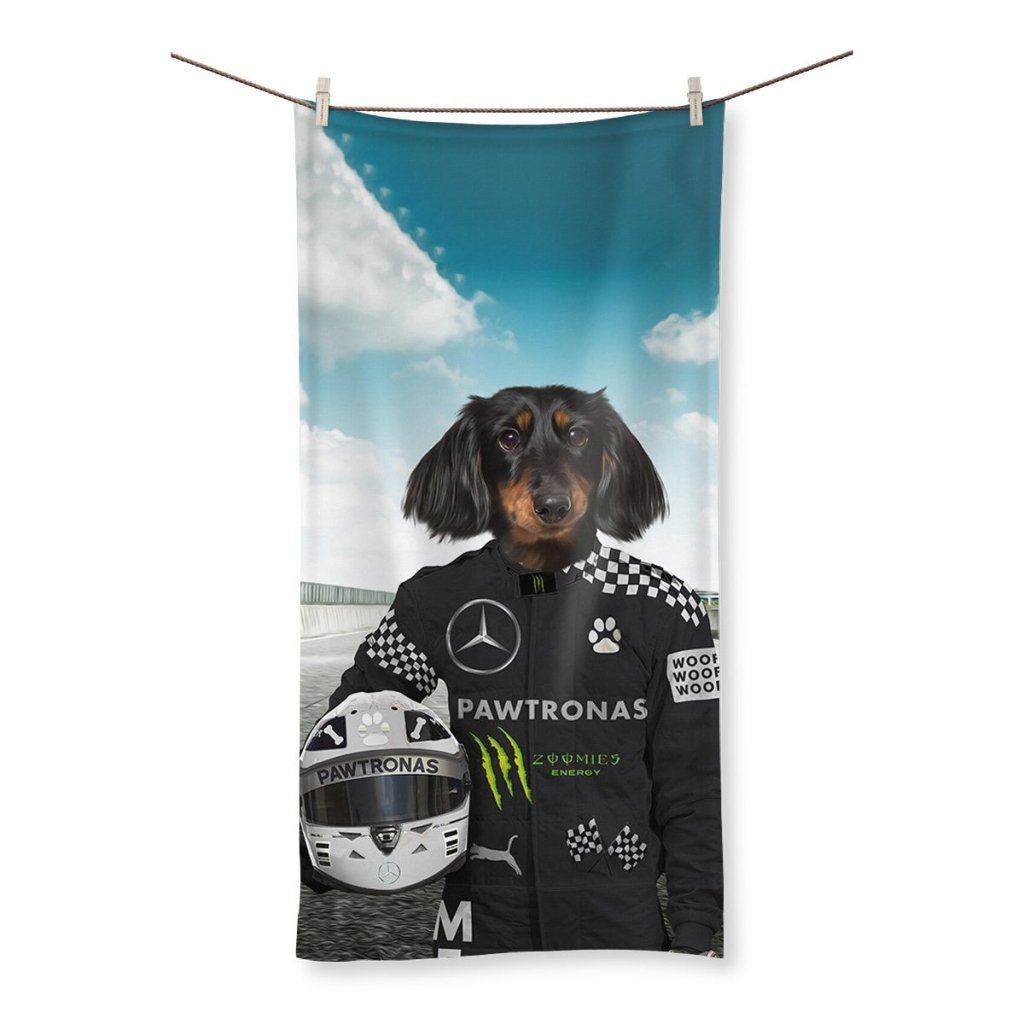 The Elite Driver (Mercedes Inspired): Custom Pet Towel - Paw & Glory - Dog Portraits - Pet Portraits