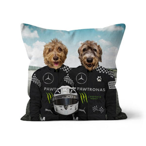 The Elite Drivers (Mercedes Inspired): Custom Pet Pillow - Paw & Glory - Dog Portraits - Pet Portraits