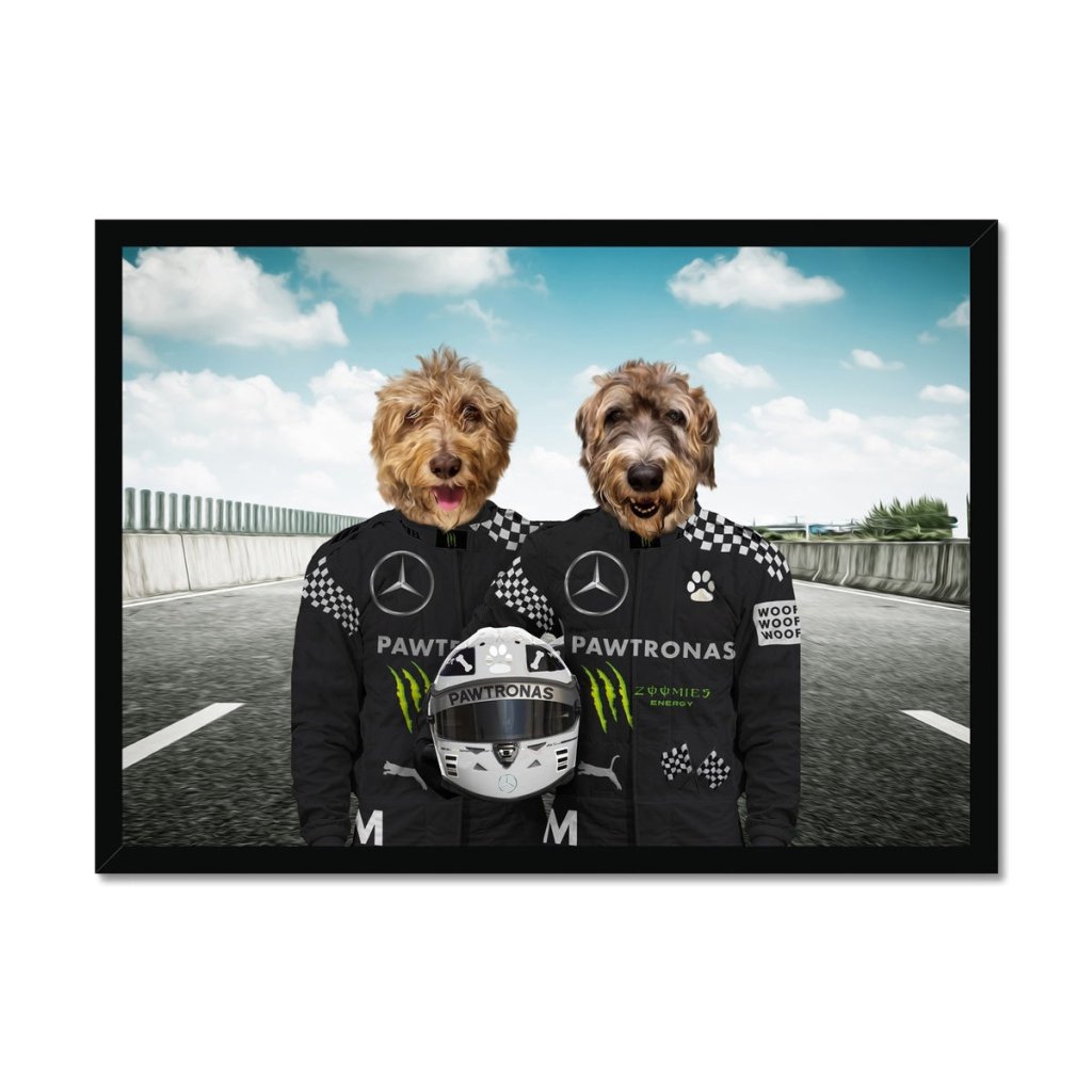 The Elite Drivers (Mercedes Inspired): Custom Pet Portrait - Paw & Glory - Dog Portraits - Pet Portraits