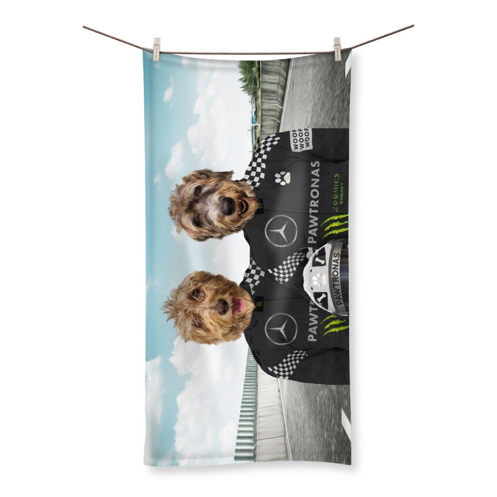 The Elite Drivers (Mercedes Inspired): Custom Pet Towel - Paw & Glory - Dog Portraits - Pet Portraits