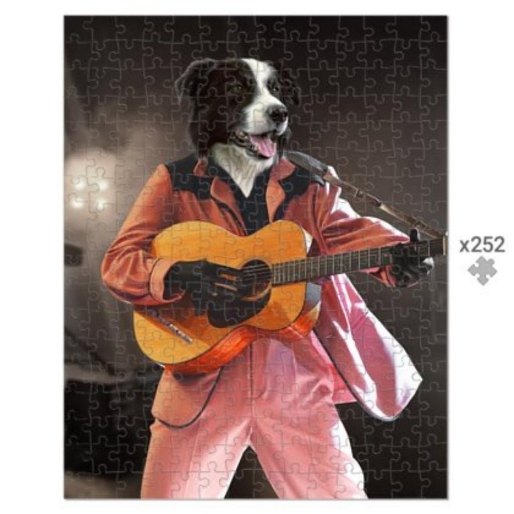 The Elvis: Custom Pet Puzzle - Paw & Glory - Dog Portraits - Pet Portraits