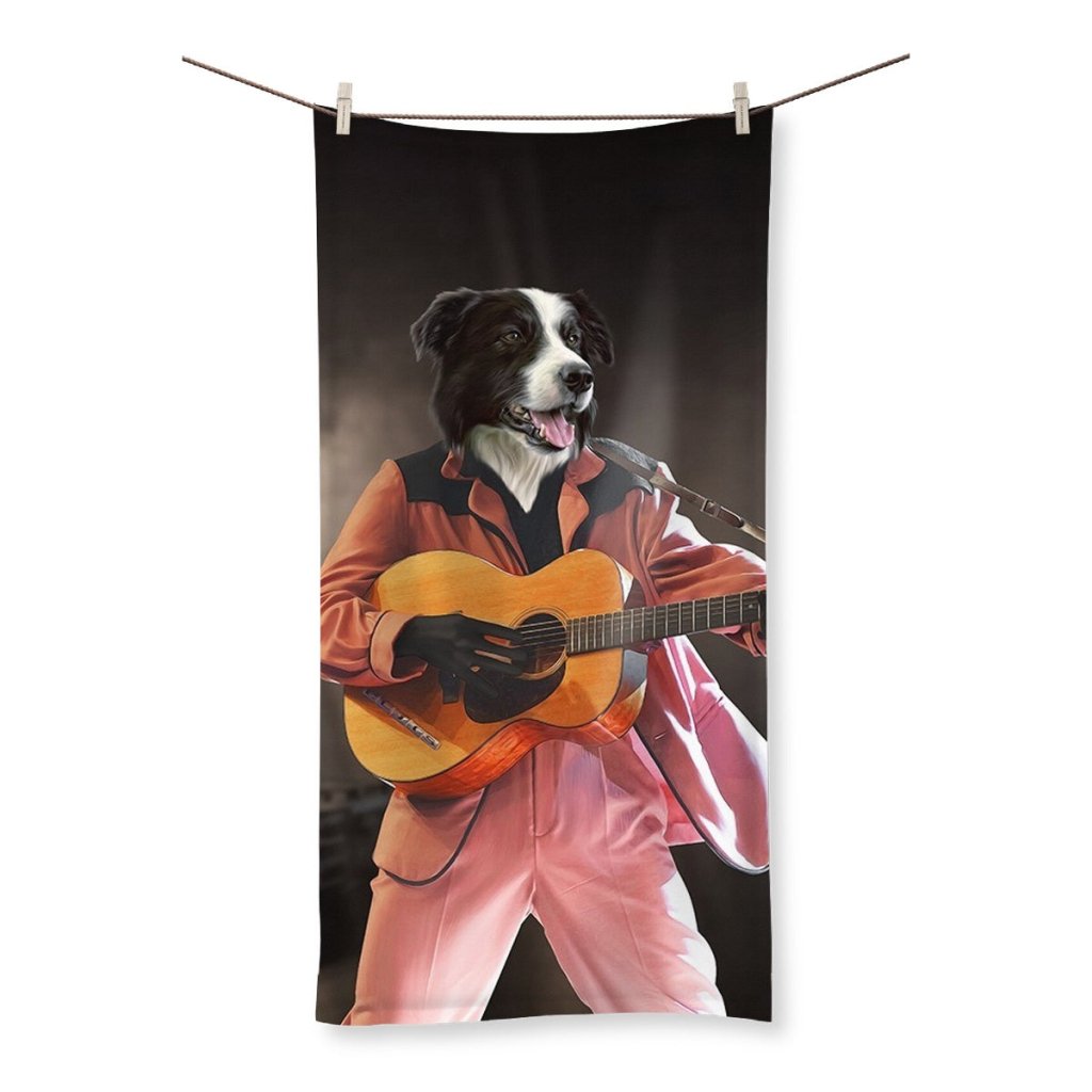 The Elvis: Custom Pet Towel - Paw & Glory - Dog Portraits - Pet Portraits