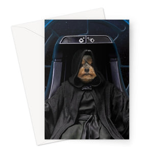 The Empawror (Star Wars Inspired): Custom Pet Greeting Card - Paw & Glory - Dog Portraits - Pet Portraits