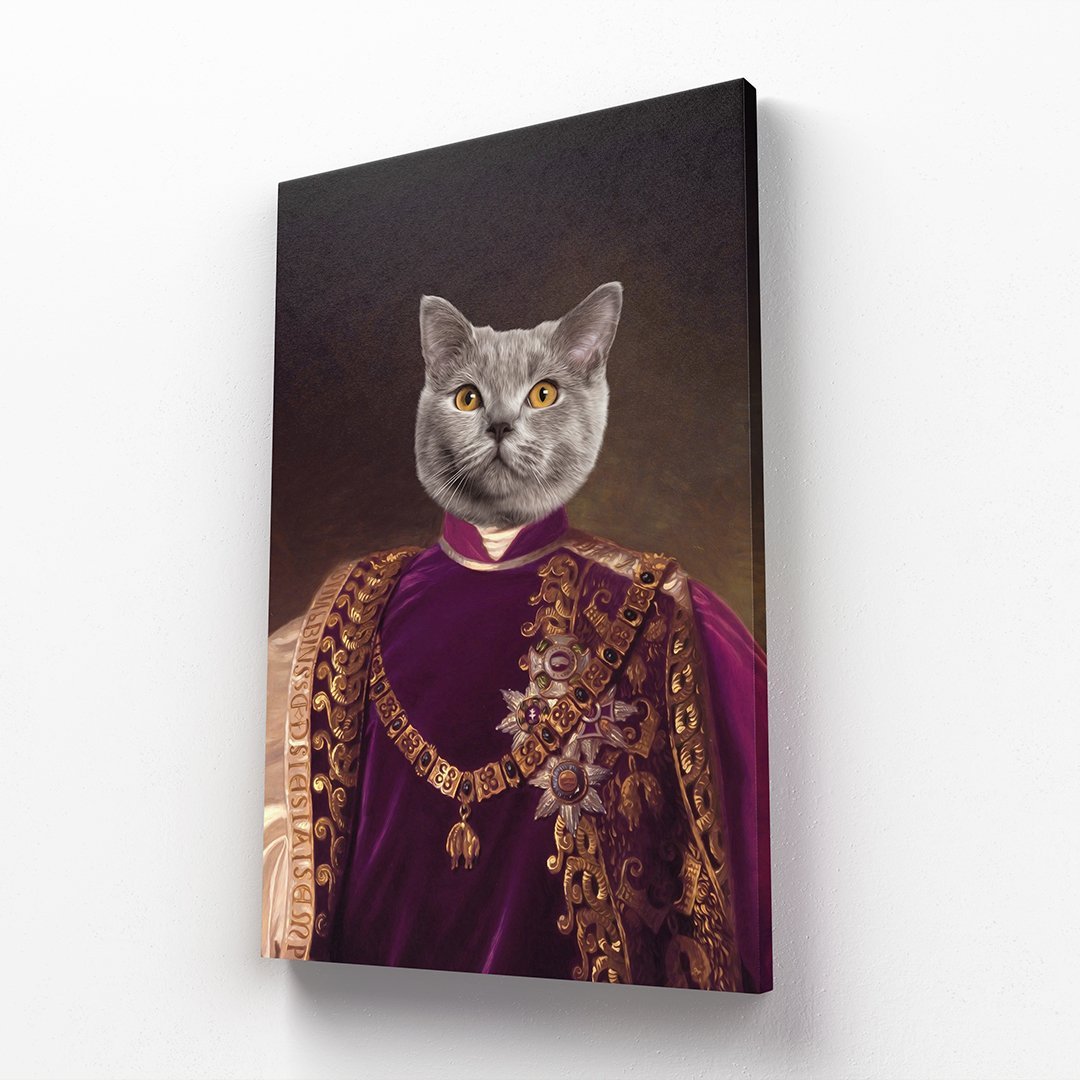 The Emperor: Custom Pet Canvas - Paw & Glory - Dog Portraits - Pet Portraits