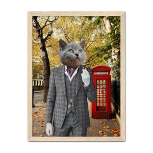 The English Gent: Custom Pet Portrait - Paw & Glory - Dog Portraits - Pet Portraits