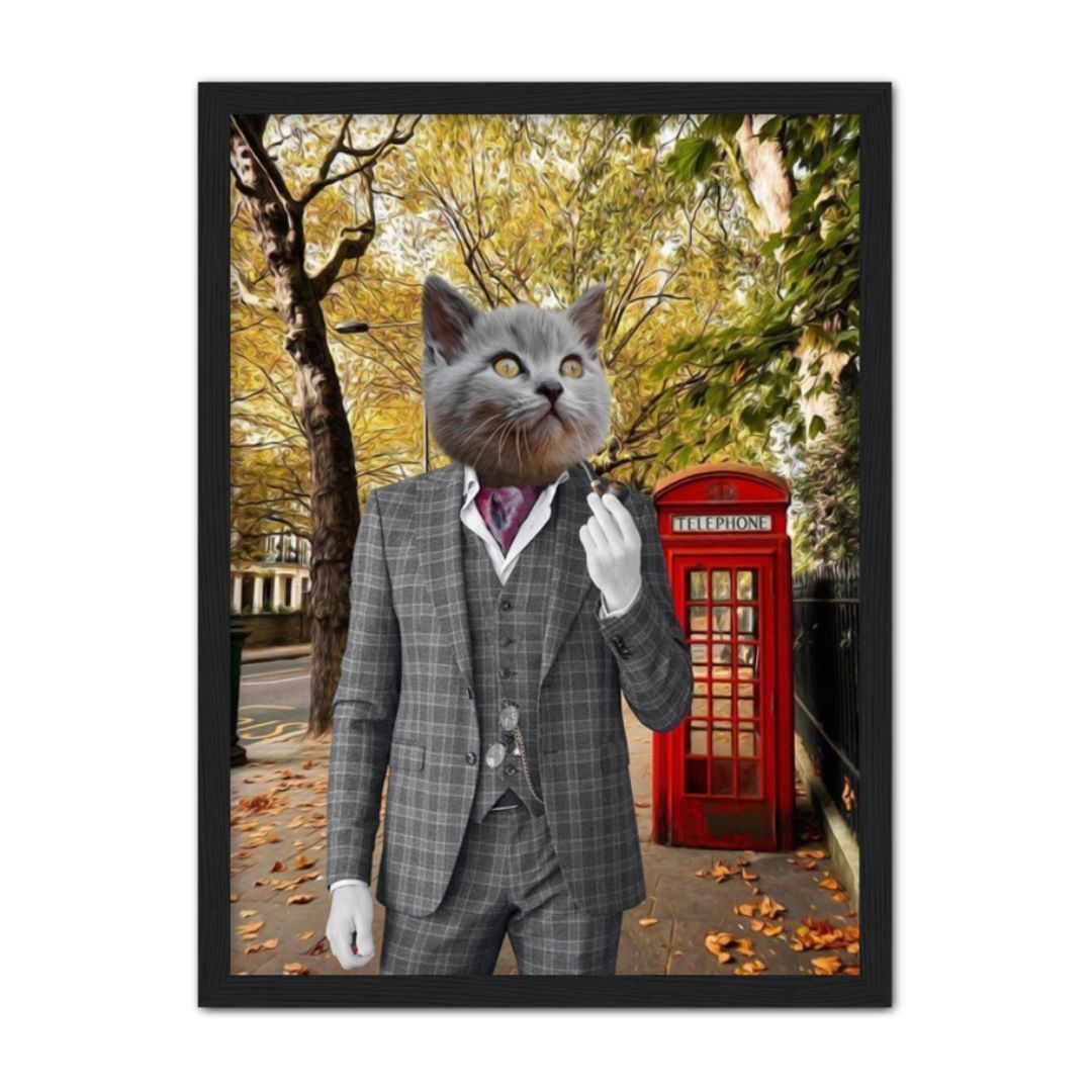 The English Gent: Custom Pet Portrait - Paw & Glory - Dog Portraits - Pet Portraits