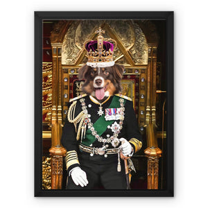 The English King: Custom Pet Canvas - Paw & Glory - Dog Portraits - Pet Portraits