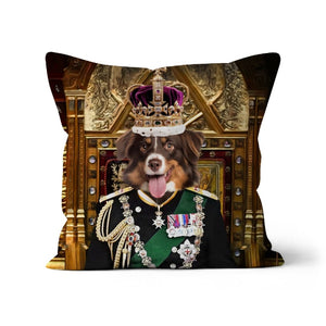 The English King: Custom Pet Pillow - Paw & Glory - Dog Portraits - Pet Portraits