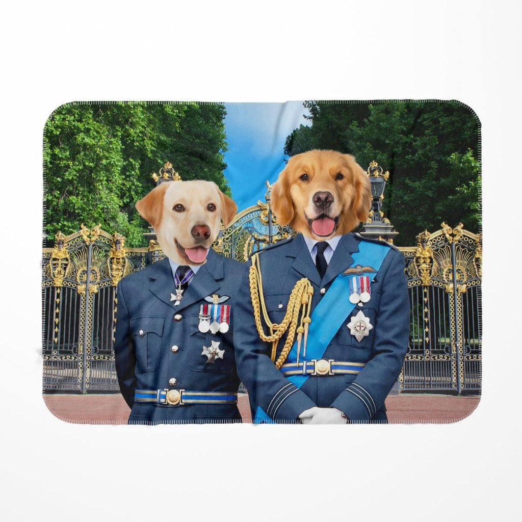 The English Princes: Custom Pet Blanket - Paw & Glory - Dog Portraits - Pet Portraits