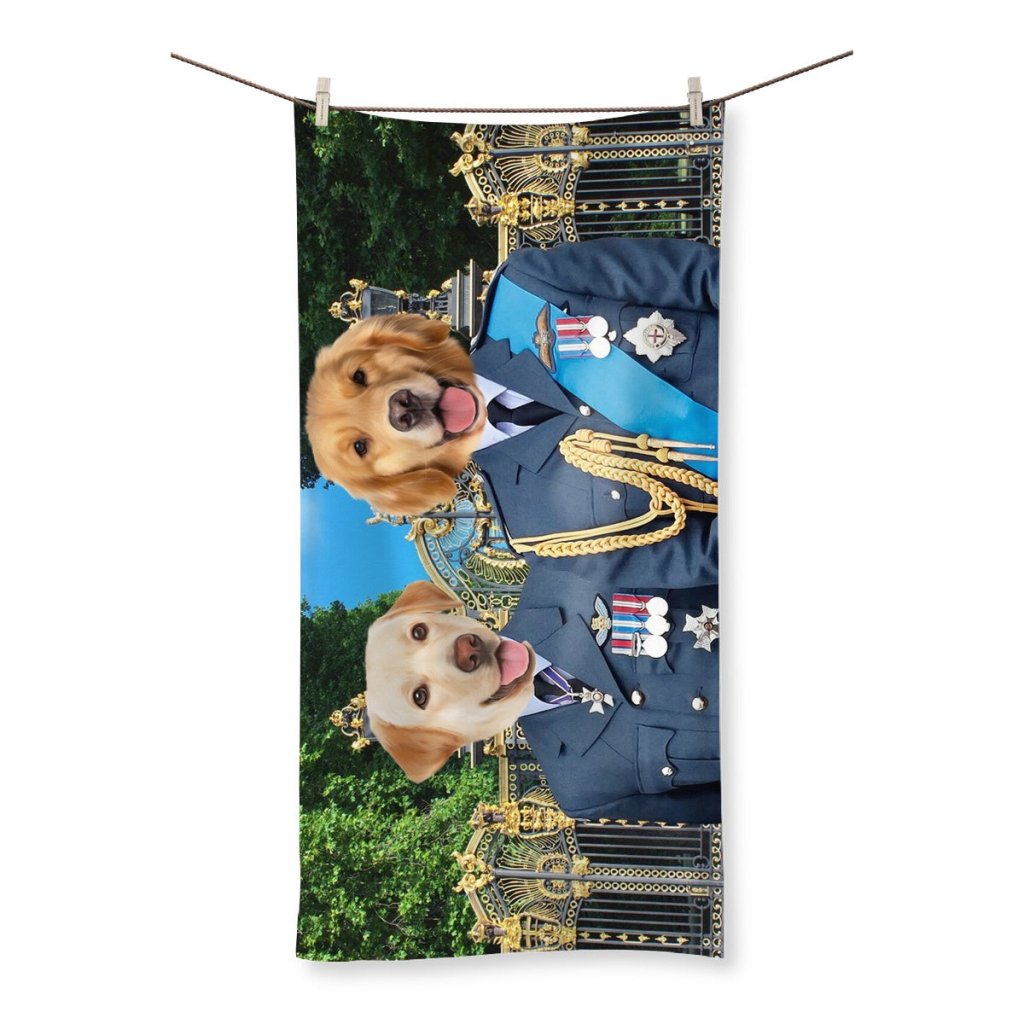 The English Princes: Custom Pet Towel - Paw & Glory - Dog Portraits - Pet Portraits