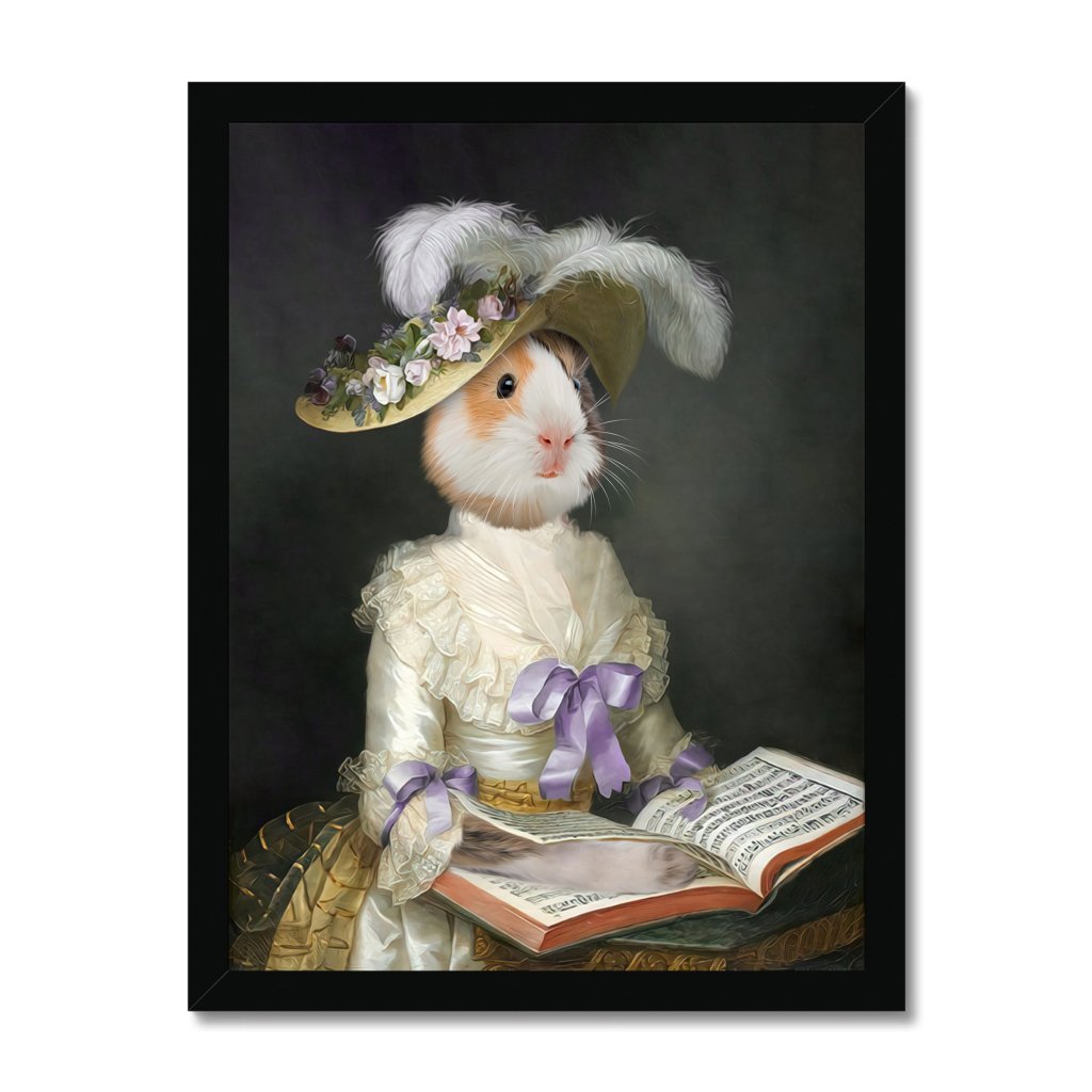 The English Rose: Animal Art Framed Portrait - Paw & Glory - Dog Portraits - Pet Portraits