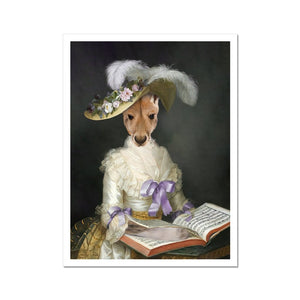 The English Rose: Animal Art Poster - Paw & Glory - Dog Portraits - Pet Portraits