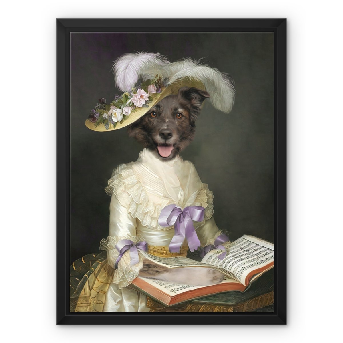 The English Rose: Custom Pet Canvas - Paw & Glory - Dog Portraits - Pet Portraits