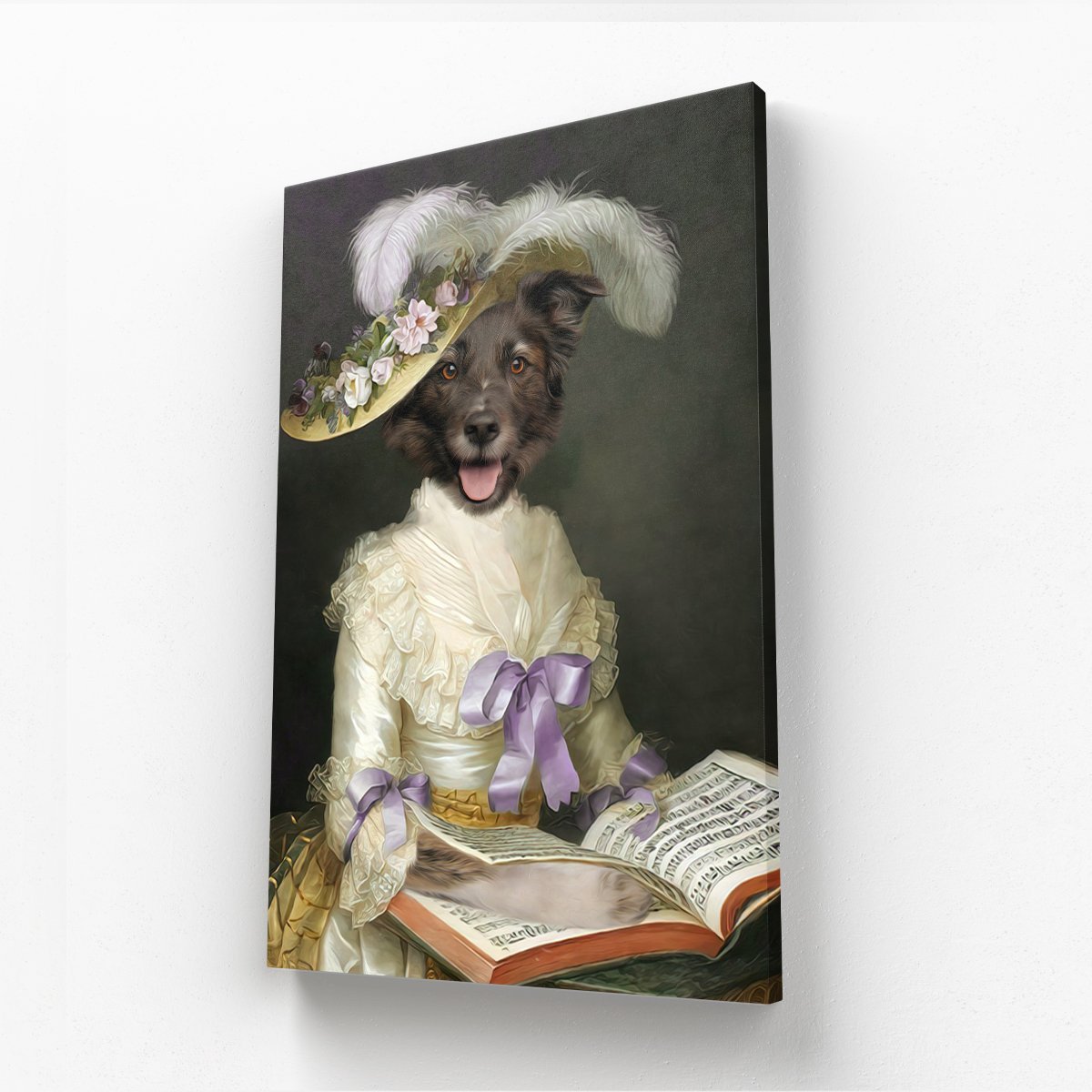 The English Rose: Custom Pet Canvas - Paw & Glory - Dog Portraits - Pet Portraits