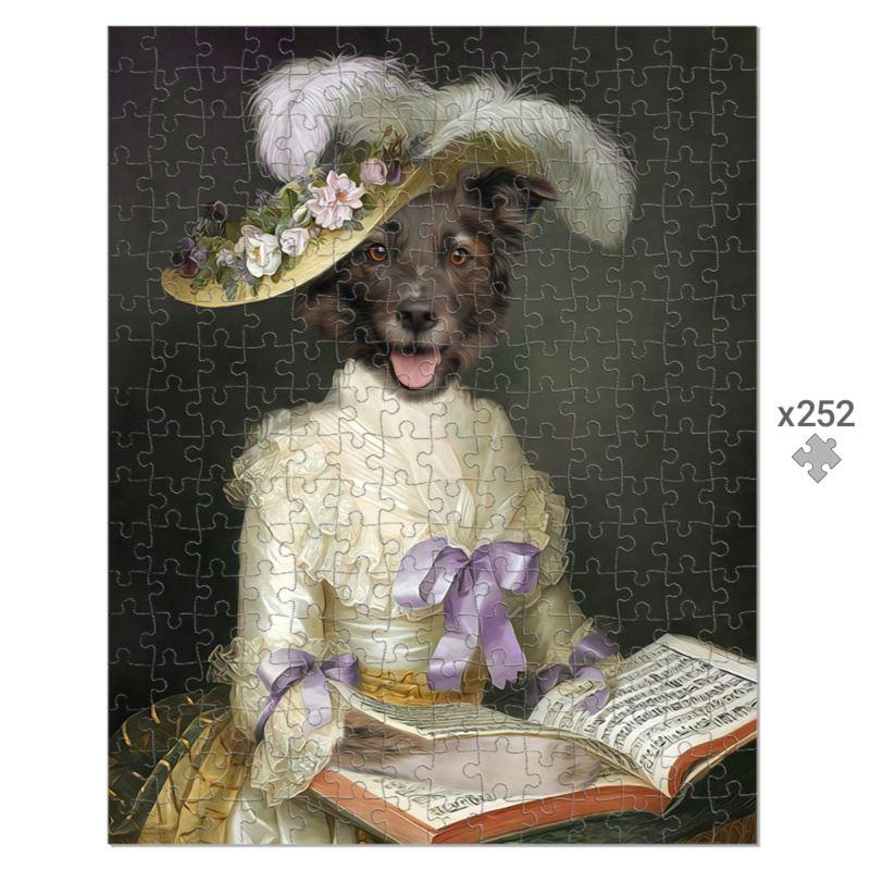 The English Rose: Custom Pet Puzzle - Paw & Glory - Dog Portraits - Pet Portraits