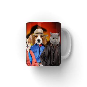 The Explorers (Jurassic Park Inspired): Custom Pet Coffee Mug - Paw & Glory - Dog Portraits - Pet Portraits