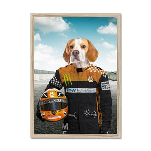 The Famous Driver (McLaren Inspired): Custom Pet Portrait - Paw & Glory - Dog Portraits - Pet Portraits