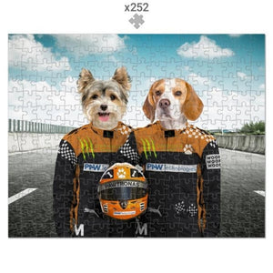 The Famous Drivers (McLaren Inspired): Custom Pet Puzzle - Paw & Glory - Dog Portraits - Pet Portraits