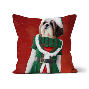 The Female Elf: Custom Pet Pillow - Paw & Glory - Dog Portraits - Pet Portraits