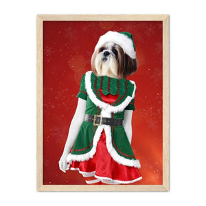 The Female Elf: Custom Pet Portrait - Paw & Glory - Dog Portraits - Pet Portraits