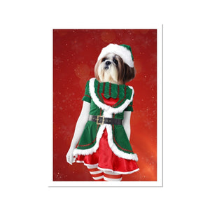 The Female Elf: Custom Pet Portrait - Paw & Glory - Dog Portraits - Pet Portraits