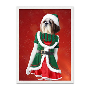 The Female Elf: Custom Pet Portrait - Paw & Glory - Dog Portraits - Pet Portraits