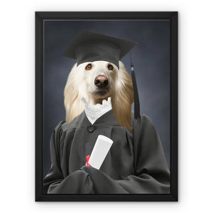 The Female Graduate: Custom Pet Canvas - Paw & Glory - Dog Portraits - Pet Portraits