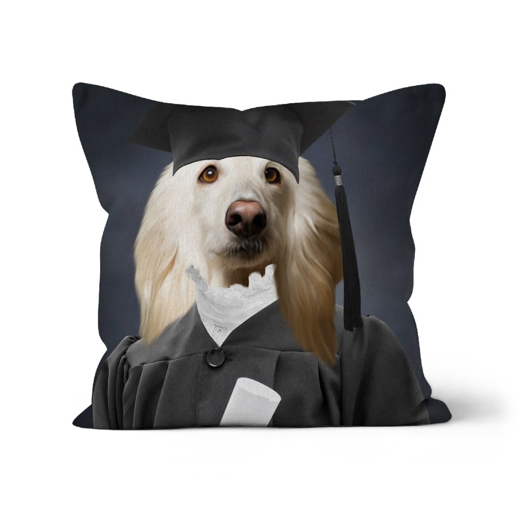 The Female Graduate: Custom Pet Pillow - Paw & Glory - Dog Portraits - Pet Portraits