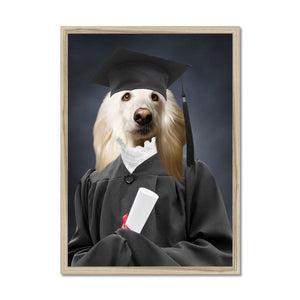 The Female Graduate: Custom Pet Portrait - Paw & Glory - Dog Portraits - Pet Portraits