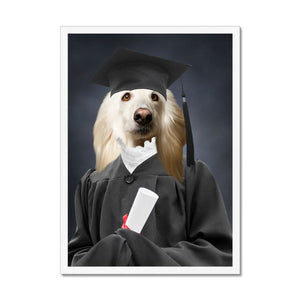 The Female Graduate: Custom Pet Portrait - Paw & Glory - Dog Portraits - Pet Portraits