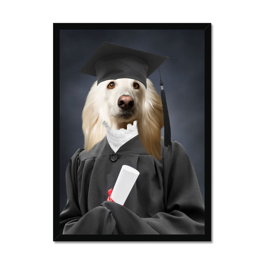 The Female Graduate: Custom Pet Portrait - Paw & Glory - Dog Portraits - Pet Portraits