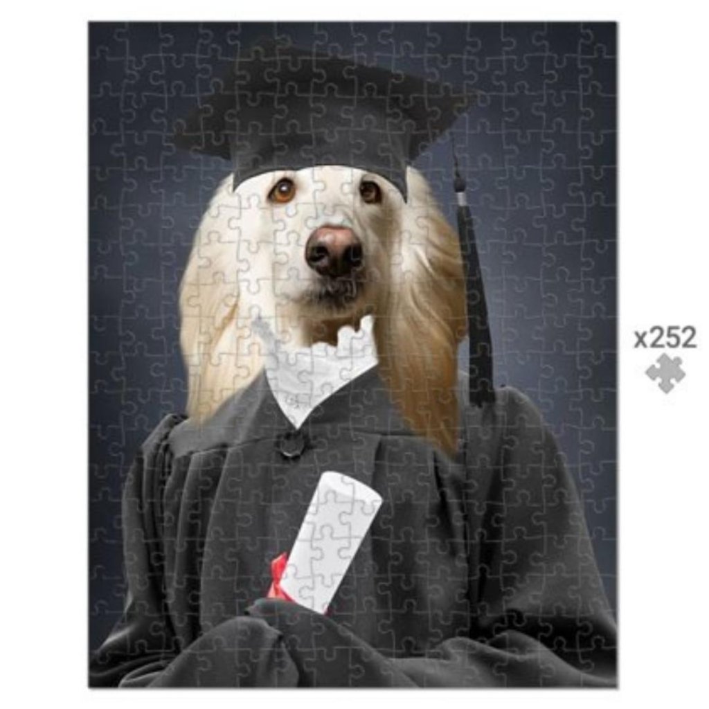 The Female Graduate: Custom Pet Puzzle - Paw & Glory - Dog Portraits - Pet Portraits