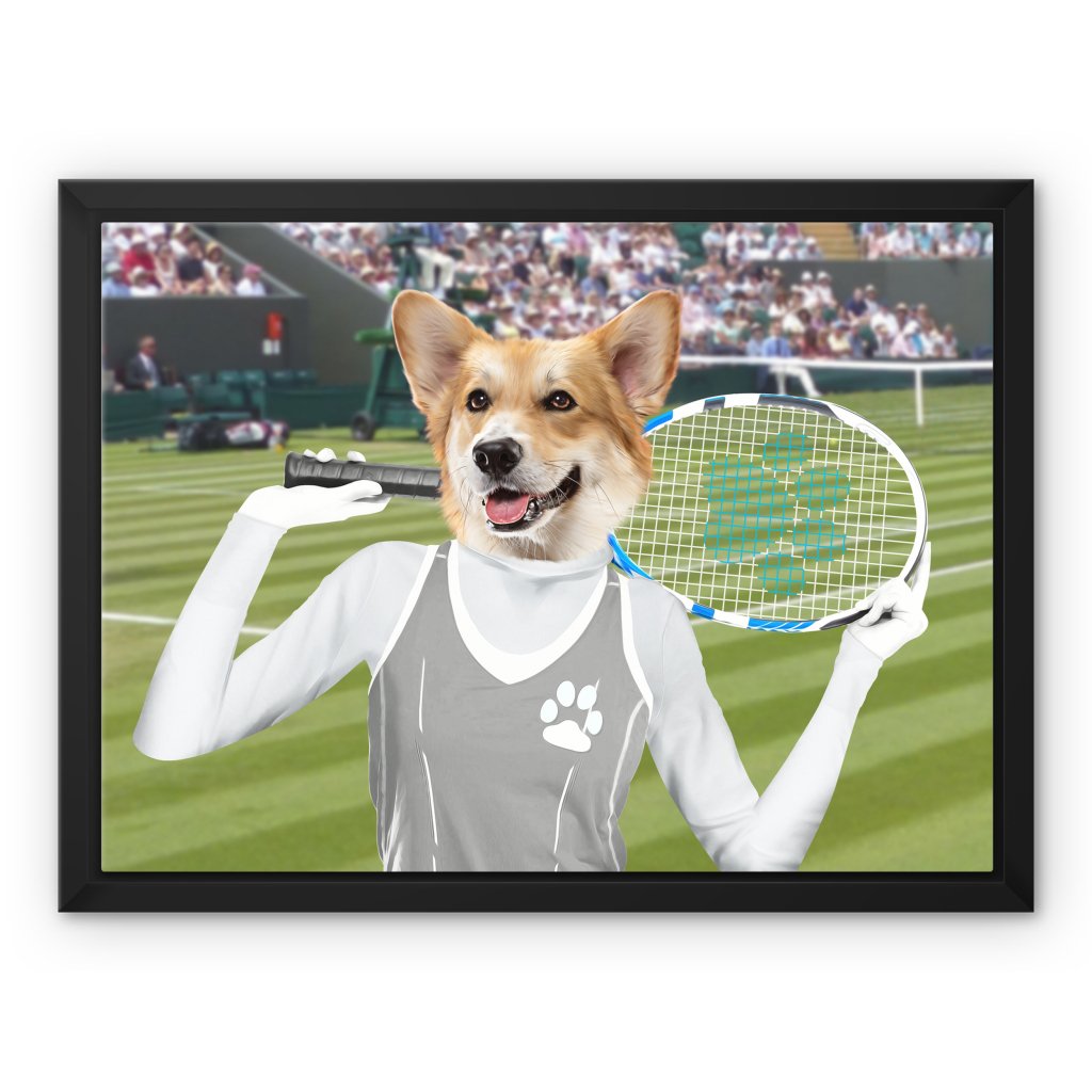 The Female Tennis Player: Custom Pet Canvas - Paw & Glory - Dog Portraits - Pet Portraits