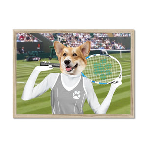 The Female Tennis Player: Custom Pet Portrait - Paw & Glory - Dog Portraits - Pet Portraits