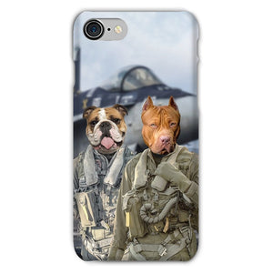 The Fighter Pilots: Custom Pet Phone Case - Paw & Glory - Dog Portraits - Pet Portraits