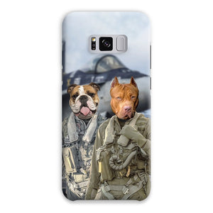 The Fighter Pilots: Custom Pet Phone Case - Paw & Glory - Dog Portraits - Pet Portraits