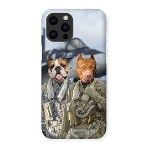 The Fighter Pilots: Custom Pet Phone Case - Paw & Glory - Dog Portraits - Pet Portraits